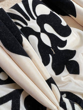 Load image into Gallery viewer, Beautiful Faux Silk Curtains with Black Velvet 87”d x 36” each Panel