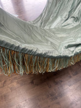 Load image into Gallery viewer, Stunning Silk Curtains with trim 90” drop x 92” wide per panel ungathered