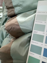 Load image into Gallery viewer, Colefax & Fowler Lucerne Silk INTERLINED Curtains 89"d x 49"w per Panel Gathered