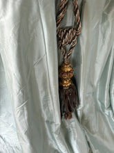 Load image into Gallery viewer, Colefax & Fowler Lucerne Silk INTERLINED Curtains 89"d x 49"w per Panel Gathered