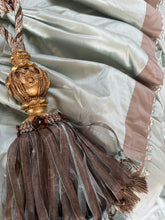 Load image into Gallery viewer, Colefax & Fowler Lucerne Silk INTERLINED Curtains 89"d x 49"w per Panel Gathered