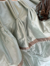 Load image into Gallery viewer, Colefax & Fowler Lucerne Silk INTERLINED Curtains 89"d x 49"w per Panel Gathered