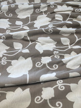 Load image into Gallery viewer, Pair Beautiful Embroidered Curtains Beige & Cream Thick Interlining 85”d x 59”w & 38”w 2 prs of each