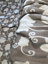 Load image into Gallery viewer, Pair Beautiful Embroidered Curtains Beige & Cream Thick Interlining 85”d x 59”w & 38”w 2 prs of each