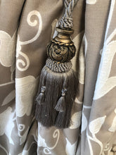 Load image into Gallery viewer, Pair Beautiful Embroidered Curtains Beige & Cream Thick Interlining 85”d x 59”w & 38”w 2 prs of each