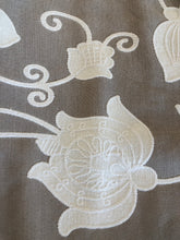 Load image into Gallery viewer, Pair Beautiful Embroidered Curtains Beige & Cream Thick Interlining 85”d x 59”w & 38”w 2 prs of each