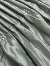 Load image into Gallery viewer, Stunning Silk Curtains with trim 90” drop x 92” wide per panel ungathered
