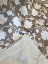 Load image into Gallery viewer, Pair Beautiful Embroidered Curtains Beige &amp; Cream Thick Interlining 85”d x 59”w &amp; 38”w 2 prs of each
