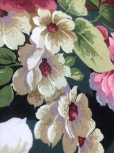 Load image into Gallery viewer, Beautiful Pair Floral Bespoke Curtains Blackout Lining 60” d x 70” w per panel
